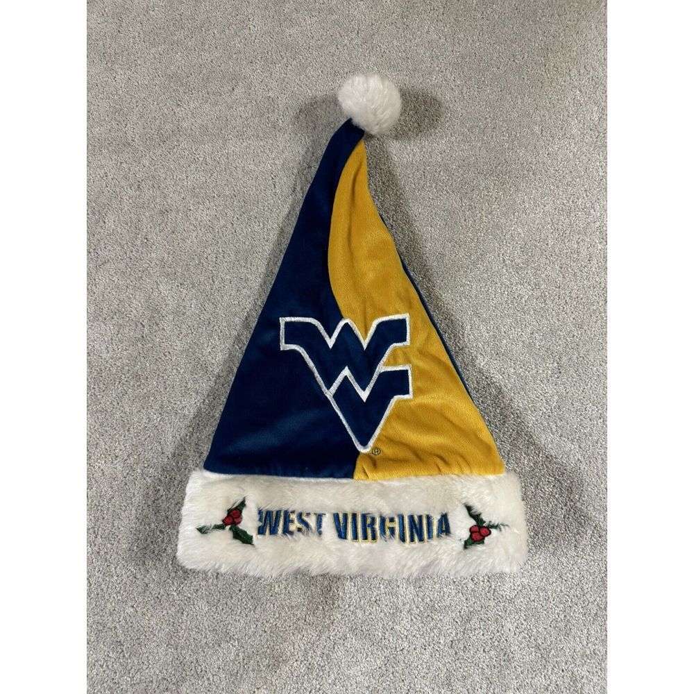 West Virginia‎ Winter Christmas Holiday Santa Holly Leaves Hat Stocking Cap Nice